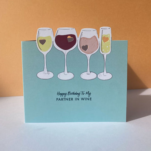 Wine Birthday Card