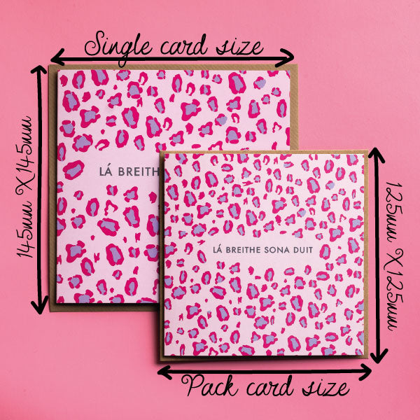 Pack of 6 Smiley Irish Christmas Cards