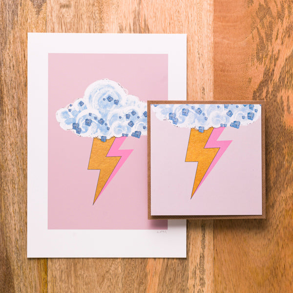 Lightning Bolt Card