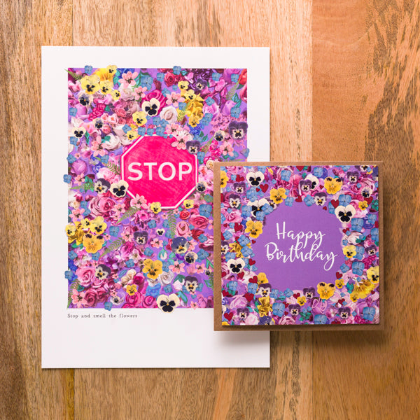 Flower Birthday Card