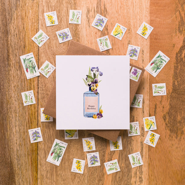 Gin Bottle Birthday Card