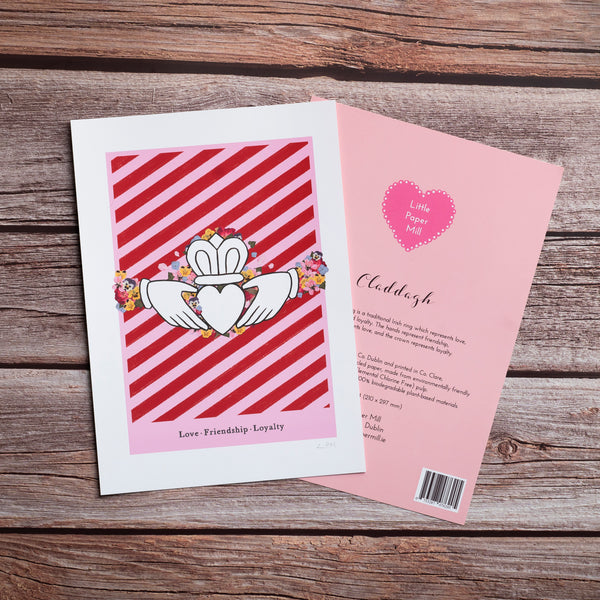Claddagh Print & Matching Card