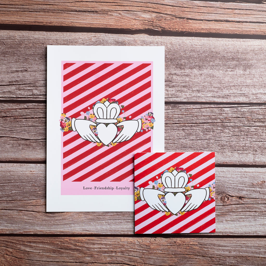 Claddagh Print & Matching Card