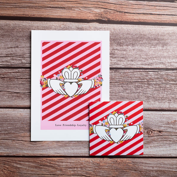 Claddagh Print & Matching Card