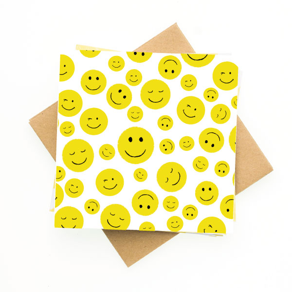 Pack of 6 Cards- Smiley