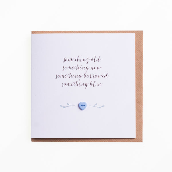Something Blue Wedding Card