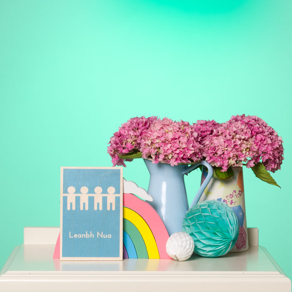 Leanbh Nua Buachaill Wooden Postcard