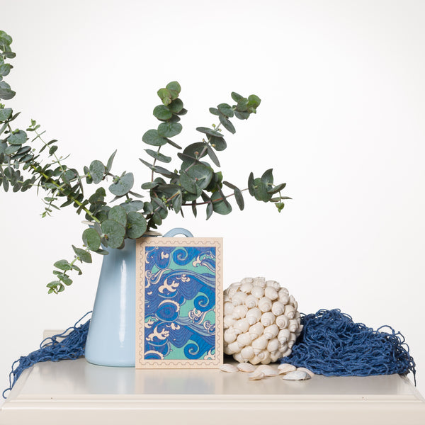 Waves Wooden Postcard