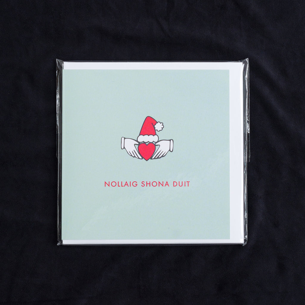 Pack of 6 Nollaig Shona Duit - Irish Claddagh Christmas Cards