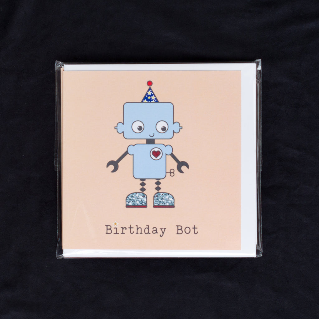 Pack of 6 Cards - Birthday Bot