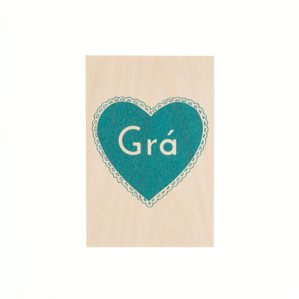 Grá Wooden Postcard