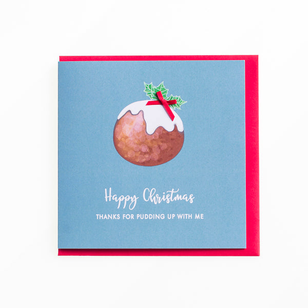 Happy Christmas, thanks for pudding up with me