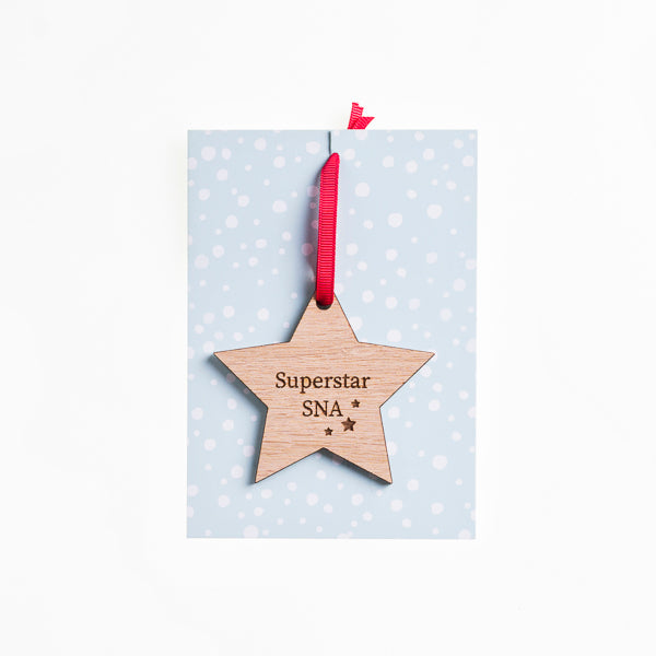 SNA Wooden Star Decoration