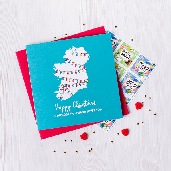 Bundle of 3 Somebody in Ireland Christmas cards