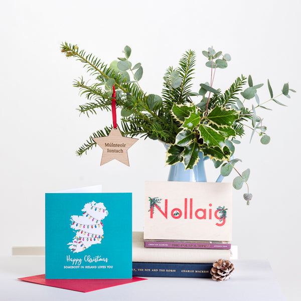 Bundle of 3 Somebody in Ireland Christmas cards