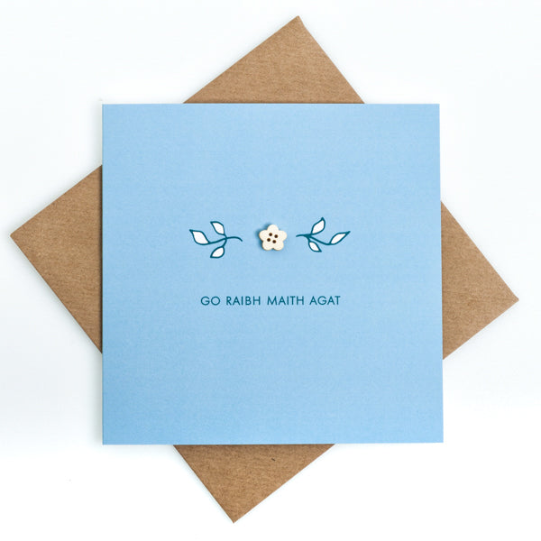 Go Raibh Maith Agat - Irish Thank You Craft Card