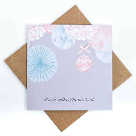 Lá Breithe Shona Duit -Irish Birthday Pom Pom