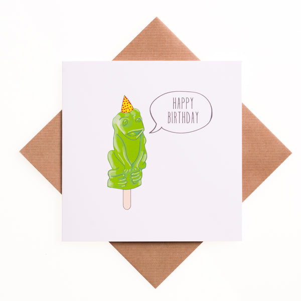 Fat Frog Birthday Card