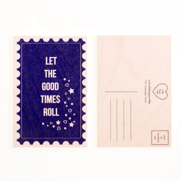 Bundle of 2 Wooden Postcard- Grá and Good Times