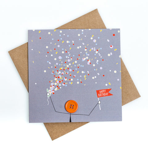 Party Popper Birthday Card
