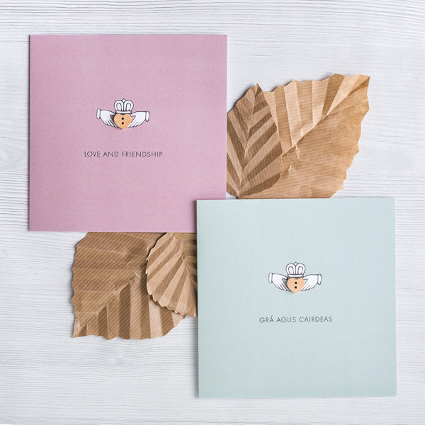 Claddagh Card - Grá agus Cairdeas