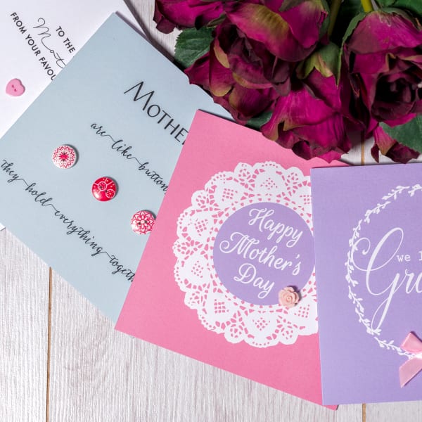 Button Mother's Day Card