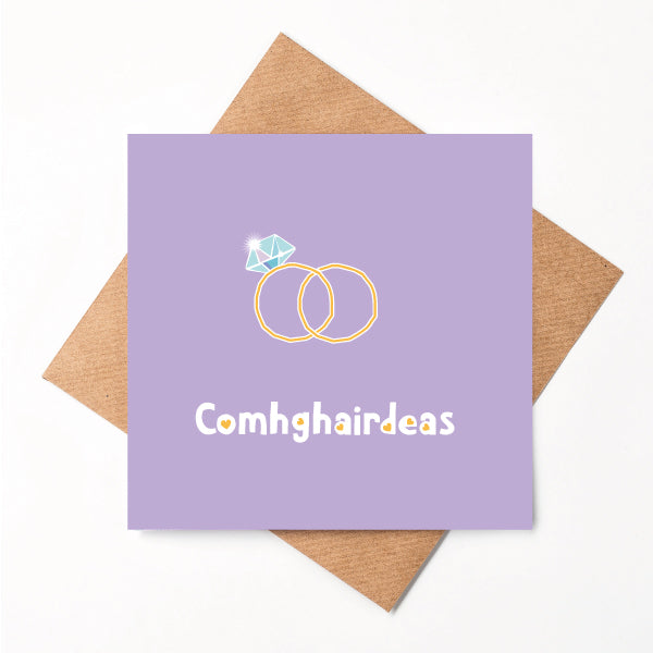 Comhghairdeas - Irish Wedding Congratulations Card