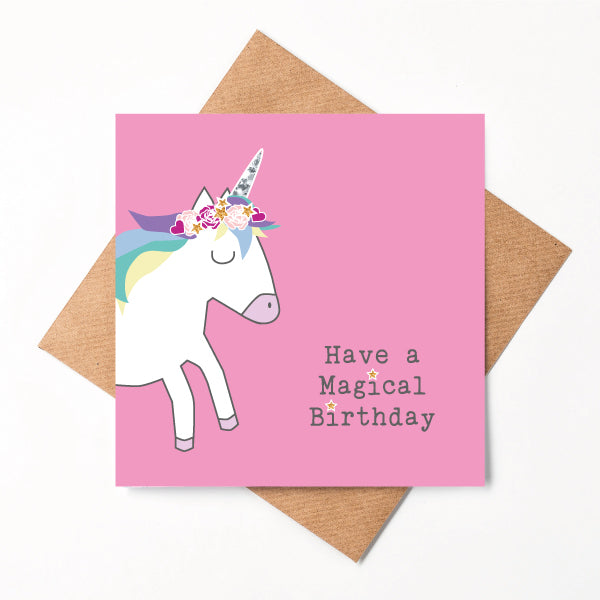 Unicorn Birthday Card
