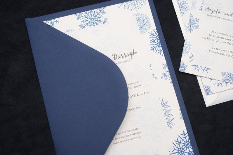 Christmas wedding invitations