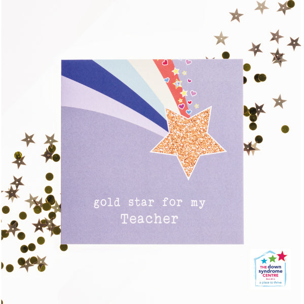 Gold Star Teacher two card bundle