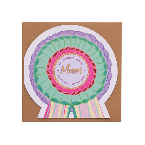 Mum Rosette Badge Card (Copy)