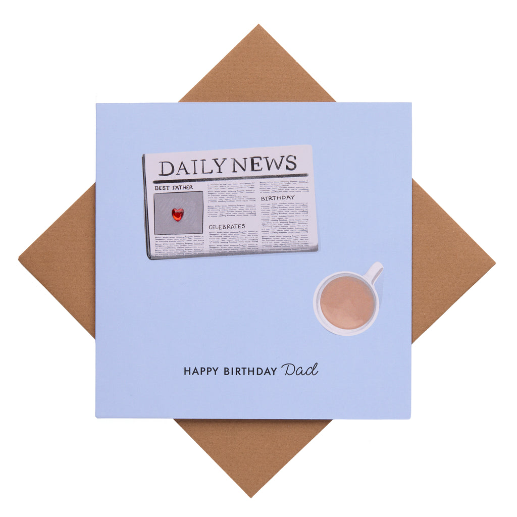 Newspaper Happy Birthday Dad