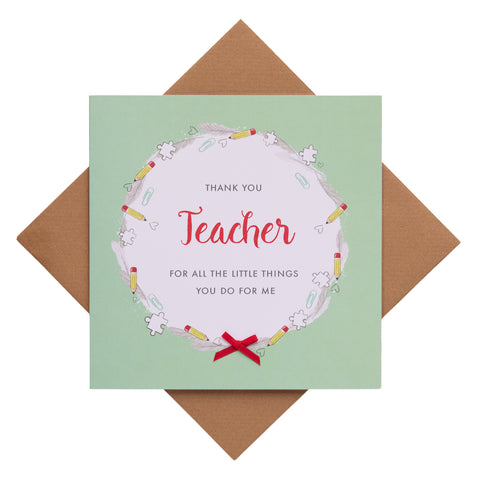 Little Things Teacher Card
