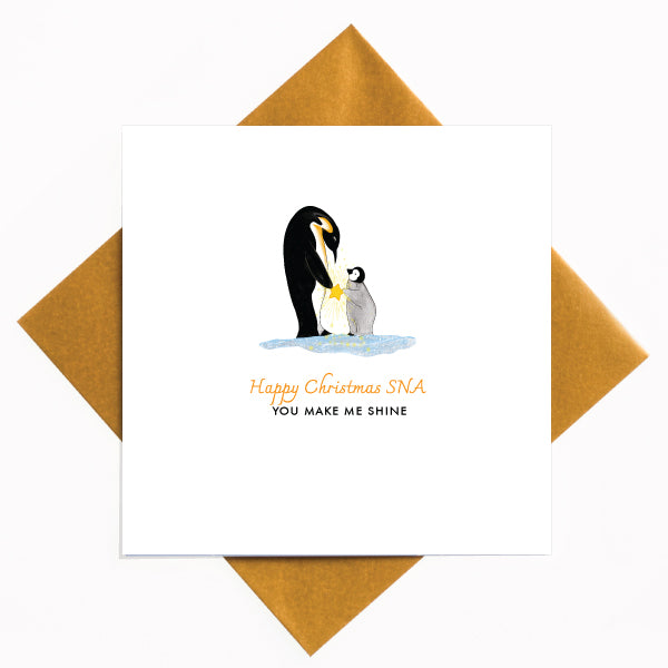 SNA Penguin Christmas Card