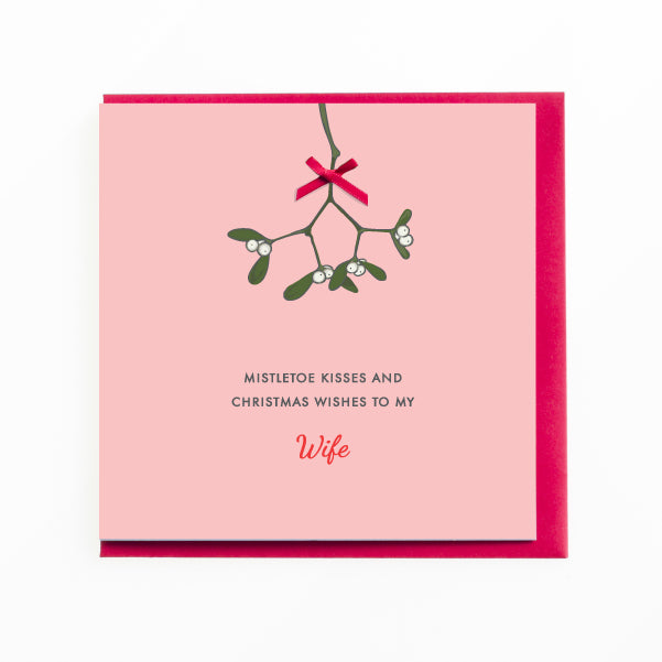 Happy Christmas Wife Card