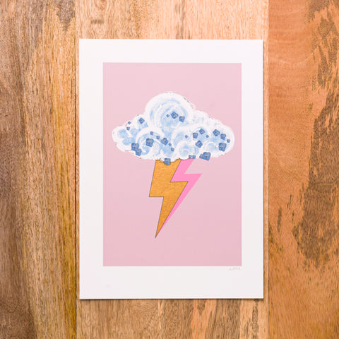 Lighting Bolt Print