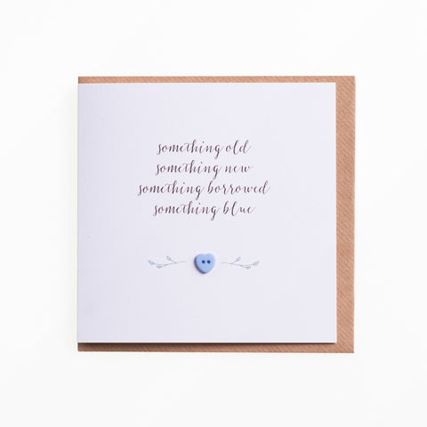 Something Blue Wedding Card