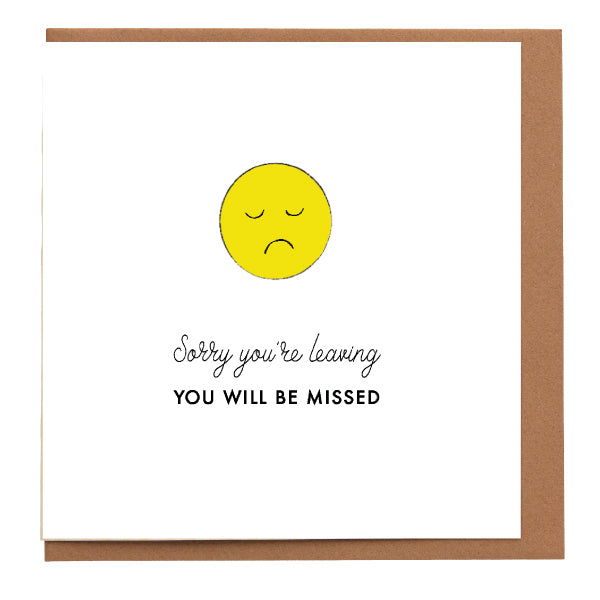 Sorry You're Leaving Card