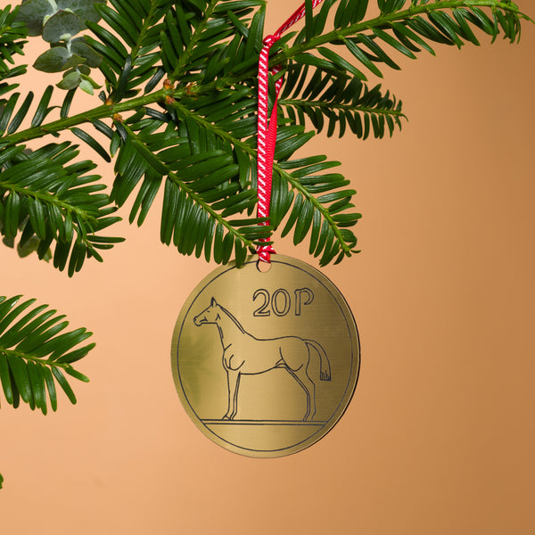 Irish 20p Christmas Decoration