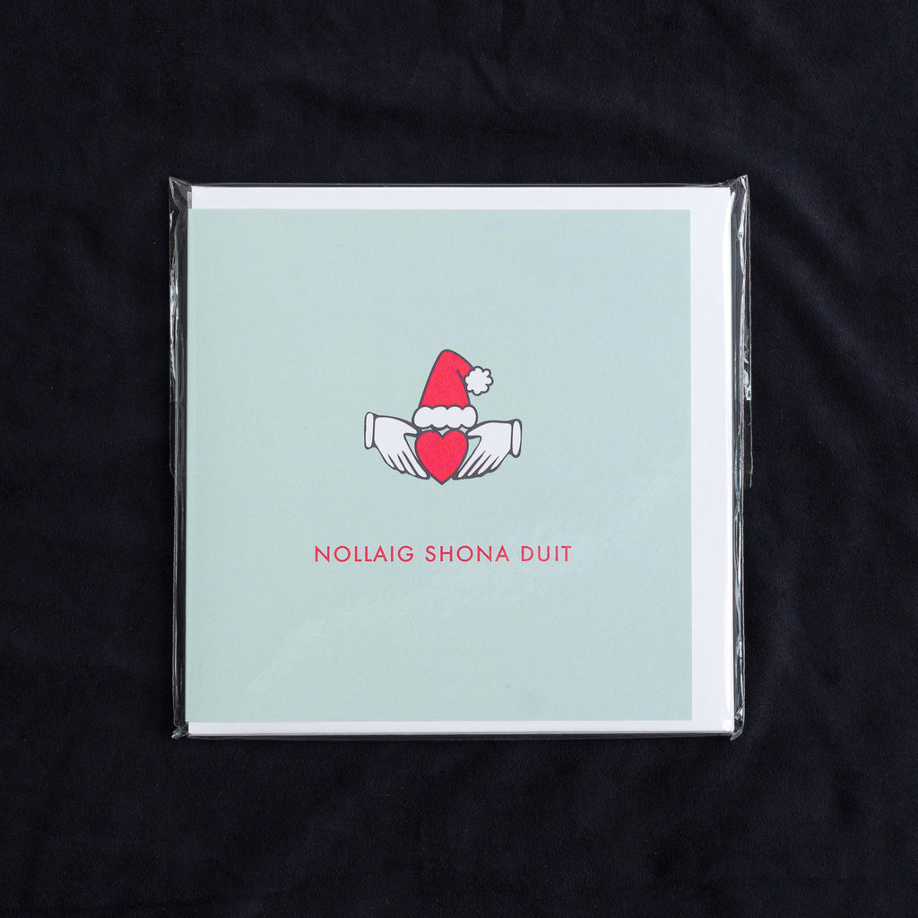 Pack of 6 Nollaig Shona Duit -  Irish Claddagh Christmas Cards