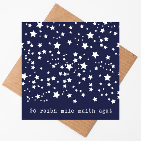 Go raibh míle maith agat - Irish thanks a million