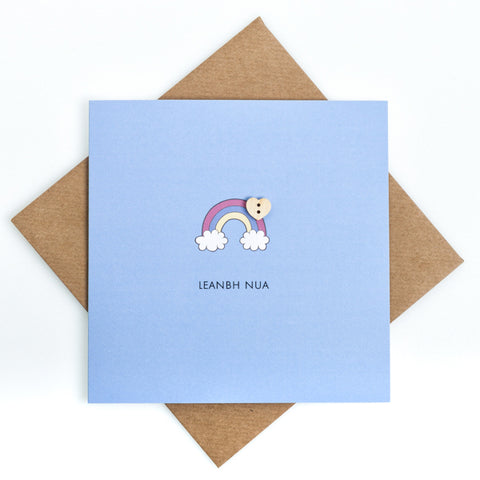 Leanbh Nua - New Baby Boy Craft Card