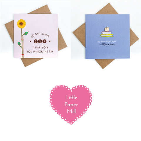 Bundle of 2 cards SNA and Teacher Thank You Cards