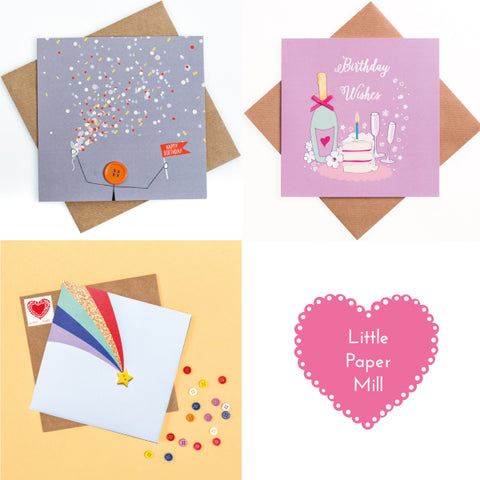 Bundle of 3 Craft Birthday Cards