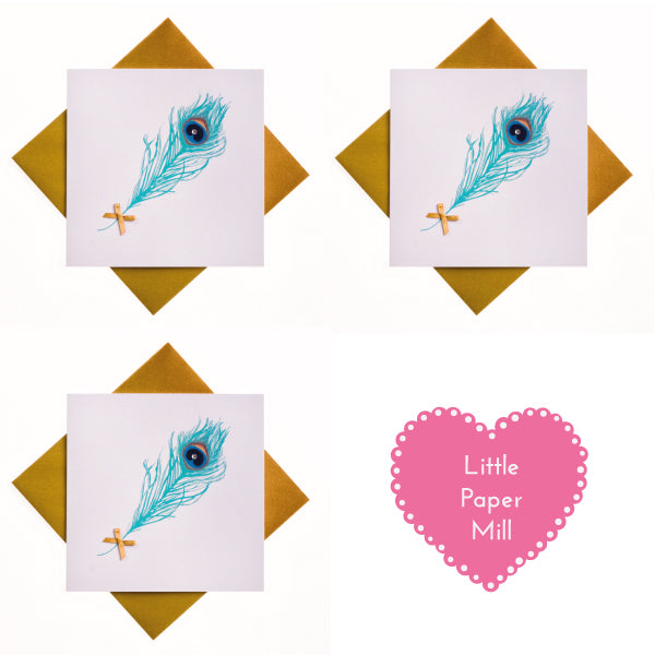 Bundle of 3 Peacock Cards