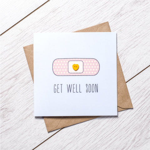 Button Get Well Soon