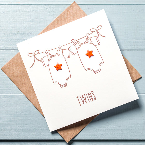 Twin Baby Card