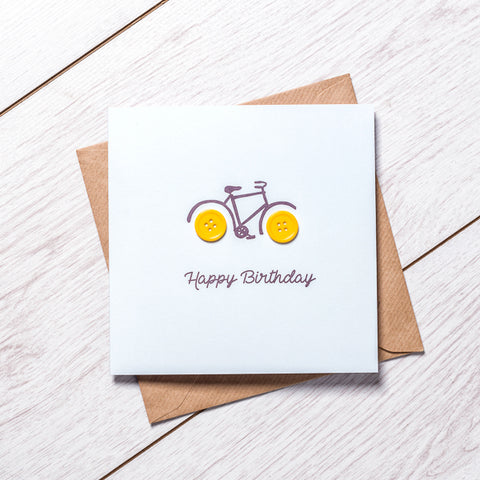 Boy Bike Birthday Card