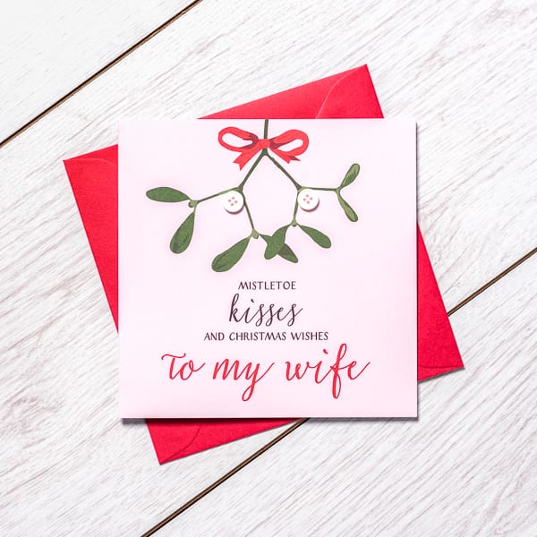 Happy Christmas Wife Card