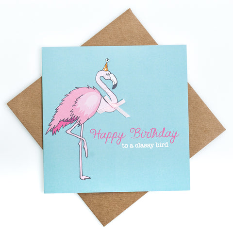 Classy Bird Birthday Card